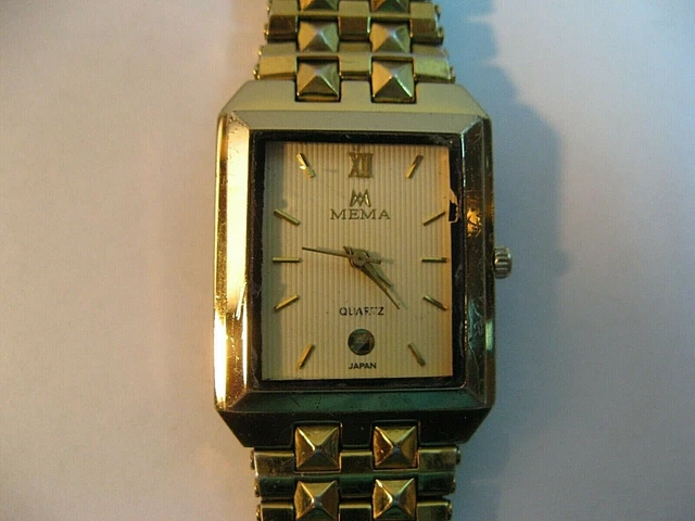 MONTRE QUARTZ Unisexe Vintage Mema Bon tat Garde L heure Neuf