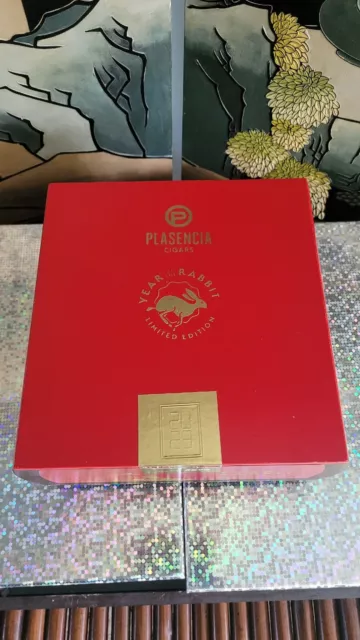 Plasencia Cigar Box Year of the Rabbit Limited Edition. Very Nice & BONUS BOX