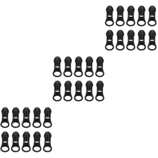 60 Pcs Zinc Alloy No. 5 Zipper Pull Zippers Extender Jackets