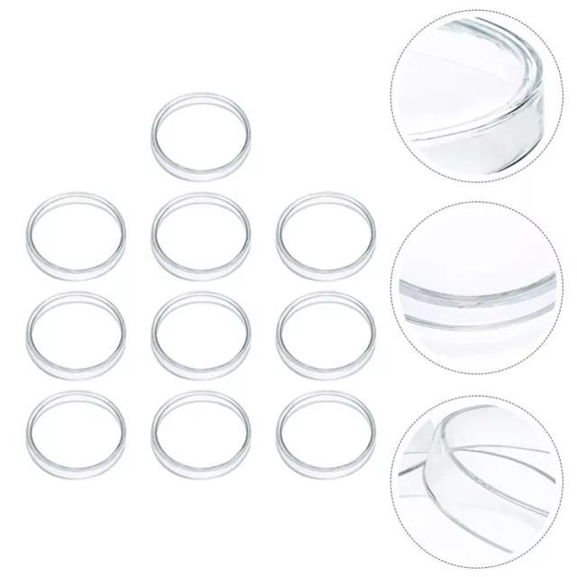 10pcs Glass Petri Dishes - High Borosilicate Culture Plates for Scientific Use
