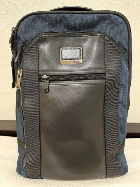 TUMI Alpha Bravo Davis Backpack, ballistic nylon, A4, 11.4x16.5x4.3", lightly us