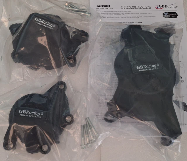 Protections De Carter En Carbone Pour Suzuki GSXR 600/750 06-07 - Kit Racing Paracarter, Neuf