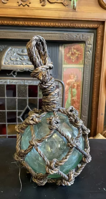 Old Japanese Hand Blown Glass Maritime Fishing Float