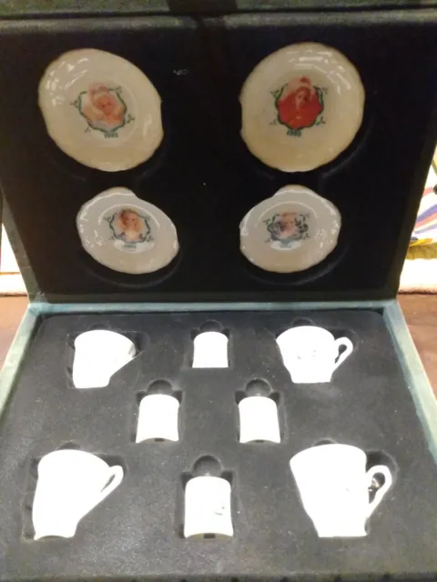 Vintage Very Cute 12 Piece Barbie Porcelain Tea Set 1992-1995