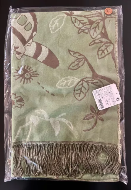 Ghibli Hayao Miyazaki My Neighbor Totoro Scarf Stole with Button Winter Gift