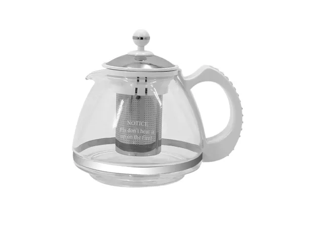 RAYA Glass Tea Maker & Samovar, White