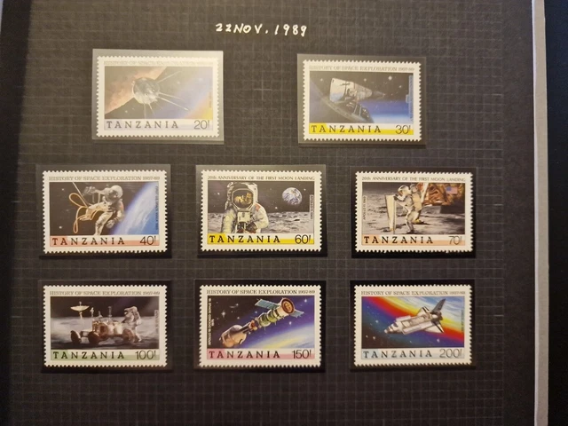 Tanzania 1989 Sg 678-685 History Of Space Exploration Mnh