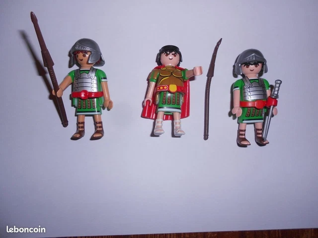 Pièces Détachées PLAYMOBIL - 2 Corps Verts Romains Légionnaires - Thème Astérix - Occasion