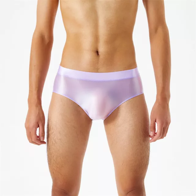LIGHT PURPLE SATIN French Knickers Deep Lace Underwear Sissy Size 14/16  (020413) £9.99 - PicClick UK