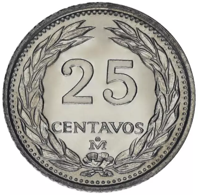 El Salvador 25 centavos 1986 UNC