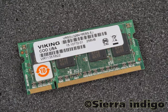 Cisco 15-10772-01 256MB DRAM DIMM Viking VR5DU326416EBS-EJ