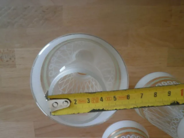 Lot de 4 globes tulipes pour lustre applique lampe 8