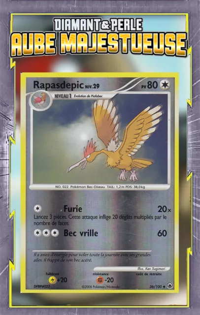 Rapasdepic Reverse - DP05:Majestic Dawn - 36/100 - French Pokemon Card