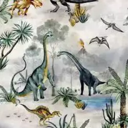 Belgravia Kids Dino Kingdom Wallpaper White 7700