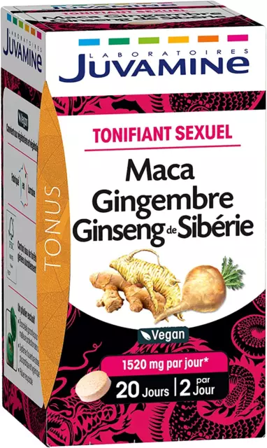 - Tonifiant Sexuel - Maca Ginseng Gingembre - 40 Comprimés