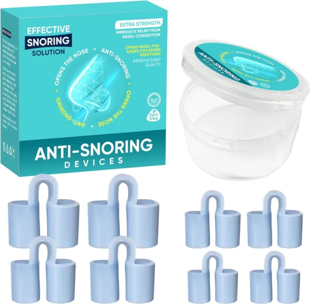 Anti Snoring Device, 8Pcs Reusable Nose Vents Nasal Dilators for Breathing,...