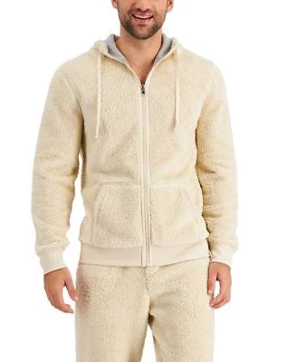 Club Room Mens Fleece Reversible Pajama Beige XL LT BEIGE Size XLARGE S/S