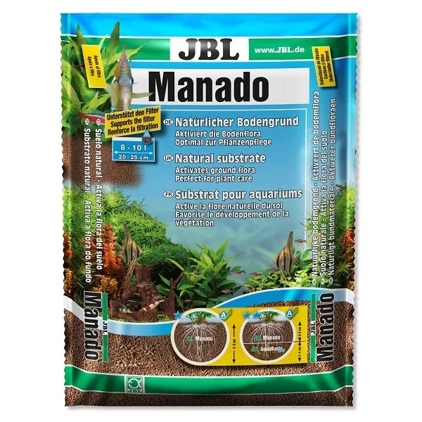 JBL Manado substrato naturale per acquario d'acqua dolce pianta sabbia ghiaia acquario acquario acquario vasca