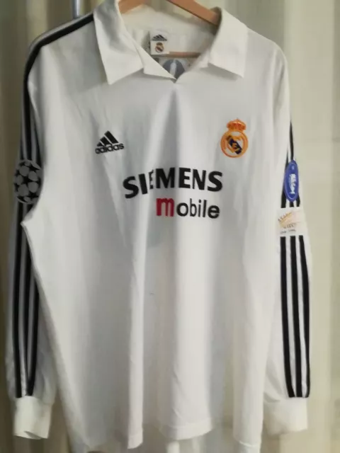 Real Madrid Cf Match Worn Shirt Centenary Shirt 2002/2003 Season Very Rare