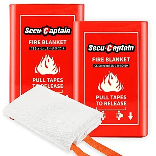 Emergency Fire Blanket, Glow in Dark 40" x 40" Fire Blanket for Home and