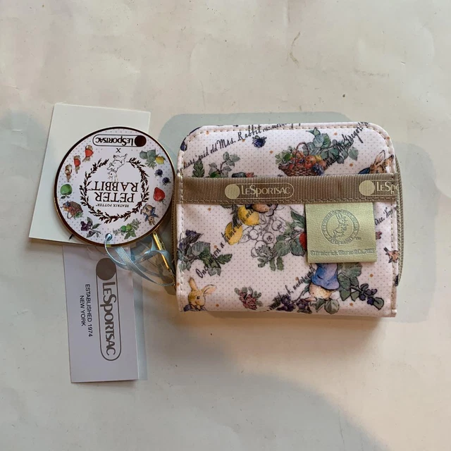 Peter Rabbit Fruit Garden CLAIRE Zippered Folding Wallet New