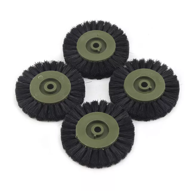 4PCS 60mm Bristle Polishing Brush Flat Abrasive Wheel Grinding Tool 1/4" Hole