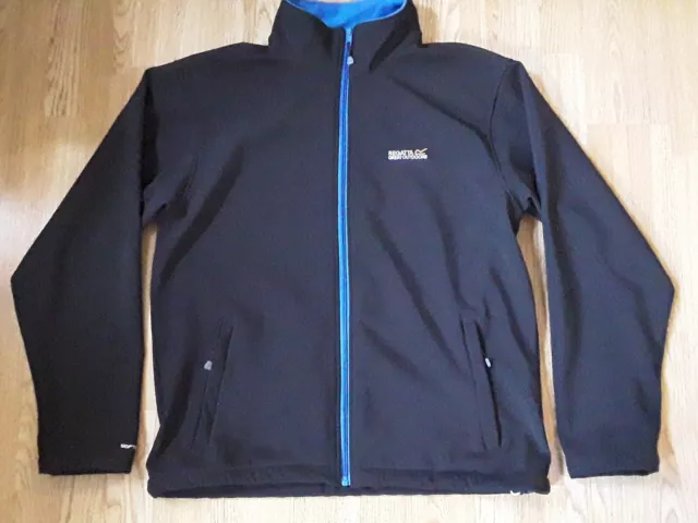 regatta softshell jacket large Black/Blue Trim.