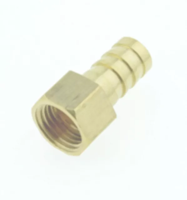 10mm Hose Barb Tail To 1/4" BSP Female Thread Straight Brass Connector Fitting