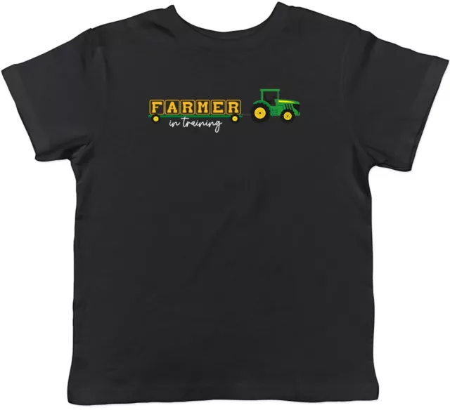 Farmer in Training Kids T-Shirt Farm Farming Tractor Lover Childrens Boys Girls