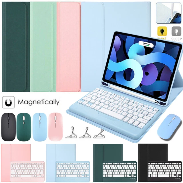 For iPad 5/6/7/8/9/10th Gen Air 2 3 4 5th Bluetooth Keyboard Case Cover W/Mouse