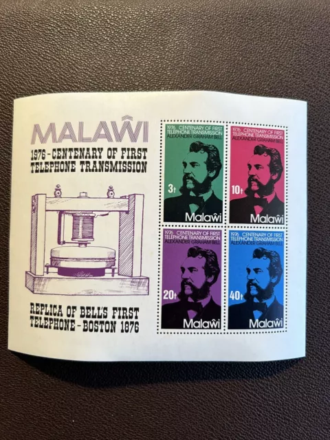 Malawi 284a MNH Century Of Telephone Souvenir Sheet