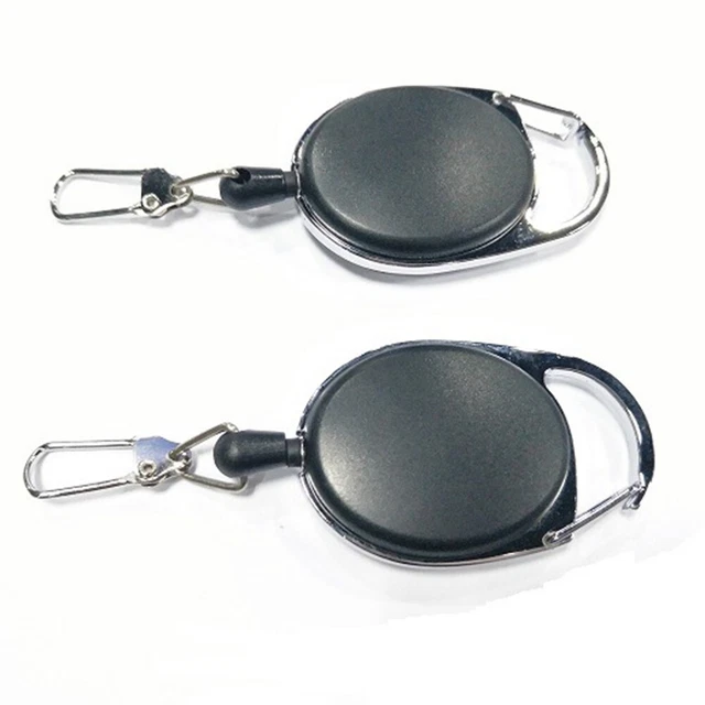 2 Pcs Retractable Keychains High Elasticity Key Holder Telescopic