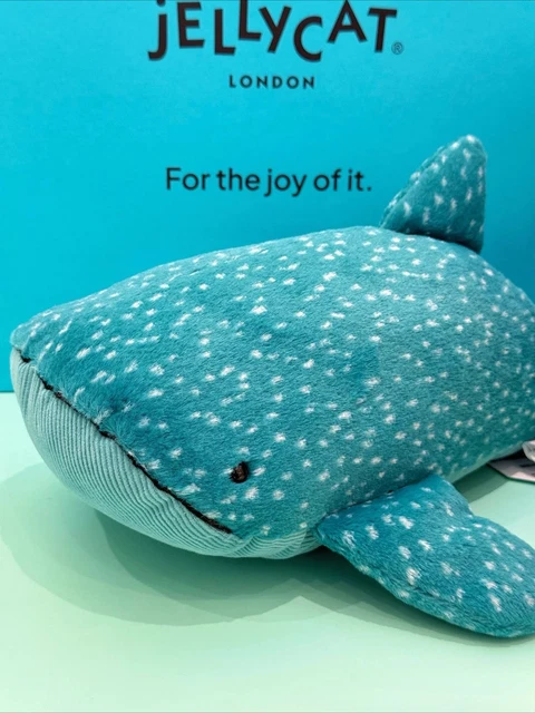 Jellycat Gobfrey Whale Shark Plush - 40cm Ultra Soft Stuffed Animal With Dust Bag & Tags