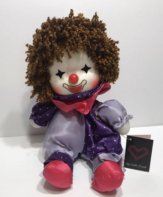 VINTAGE 1980S MUSICAL Clown Wind Up Doll Toy Pink Purple FARATAK INC. 11.50 PicClick UK
