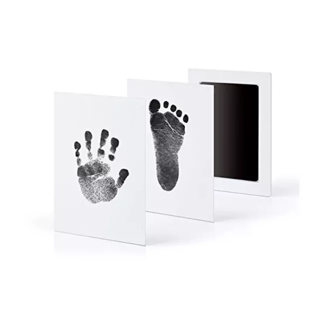 1/2x Newborn Wipe Hand Foot Print Baby Inkless Christmas Kid Photo Frame Child 2