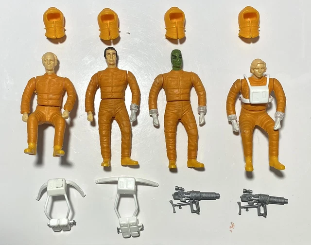 Mattel Space 1999 Figures for Eagle 1 - Dr Russell, Prof Bergman Cmd Koenig