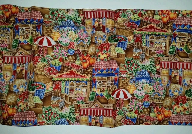 Lined Window Valance Curtain 42X14 Chefs Choice Bread Market Bakery Kitchen
