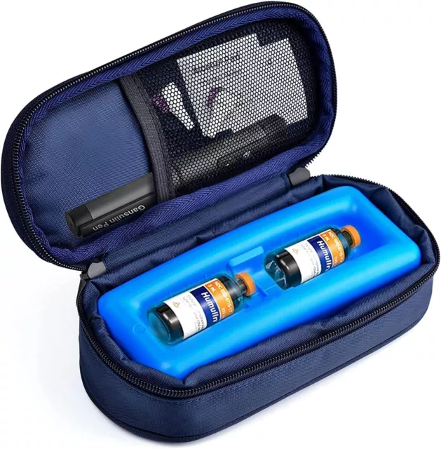 1 pz custodia frigorifera per insulina portatile isolata per diabetici valigia da viaggio per insulina frigorifero