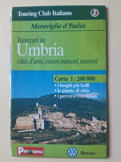 Itinerari In UMBRIA Meraviglie D'Italia Touring Club Italiano 1: 200000 PANORAMA
