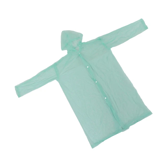 SMO Portable Raincoat Universal Waterproof Rainwear With Hood And Sleeves Reusab
