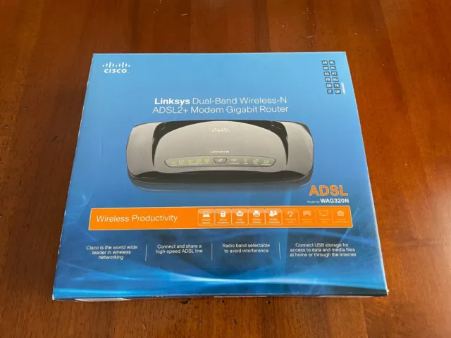 Modem Router Linksys/Cisco WAG320N