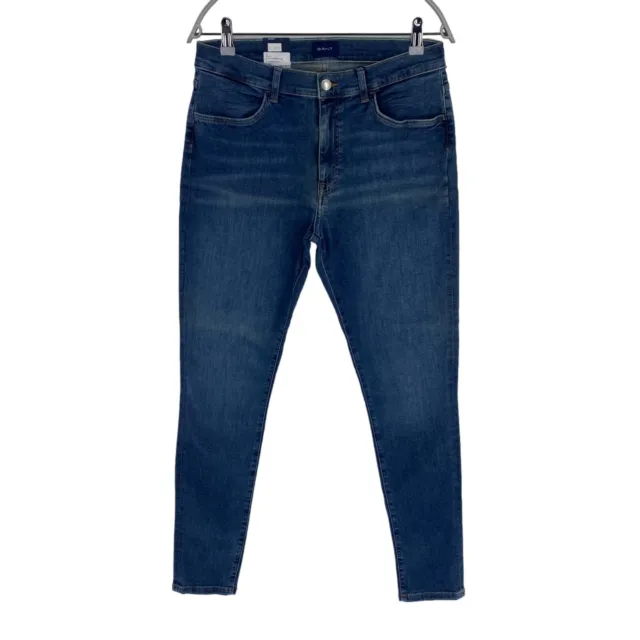 GANT Bleu Marine Nella Coupe Slim Jean Taille L