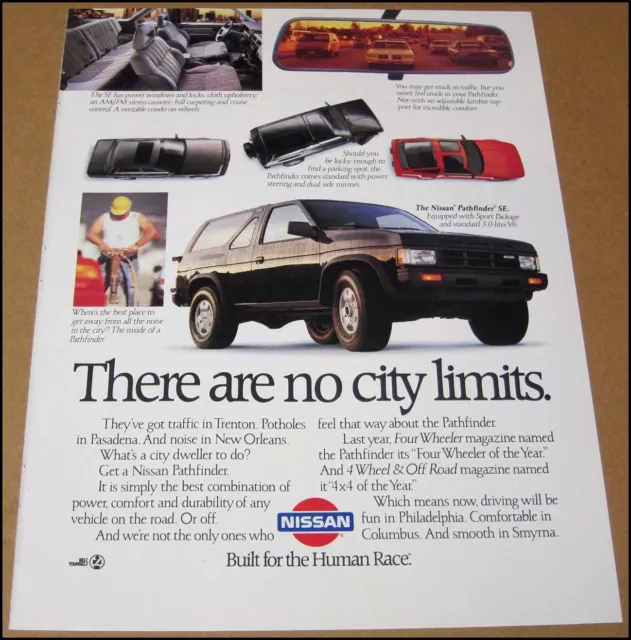 1988 Nissan Pathfinder SE Print Ad SUV Truck Automobile Advertisement Vintage