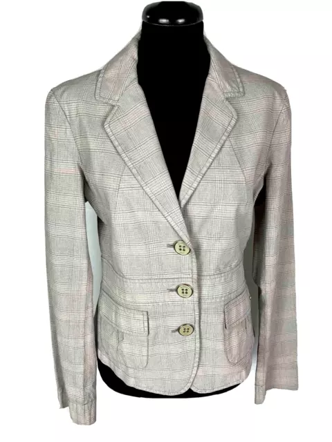 MARELLA Giacca Blazer Donna Cotone Principe di Galles Woman Jacket Sz.S - 40