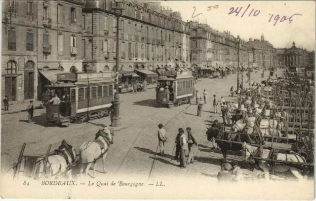 CPA BORDEAUX-Le Quai de Bourgogne (28012)