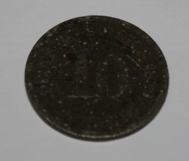 10 Pfennig + Münze + dt. Kaiserreich 1890