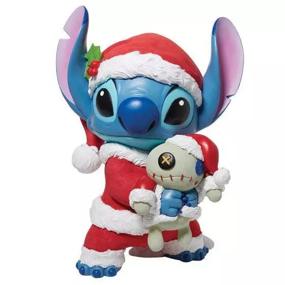 DISNEY LILO & Stitch Christmas Santa Stitch & Scrump Statement Figurine ...