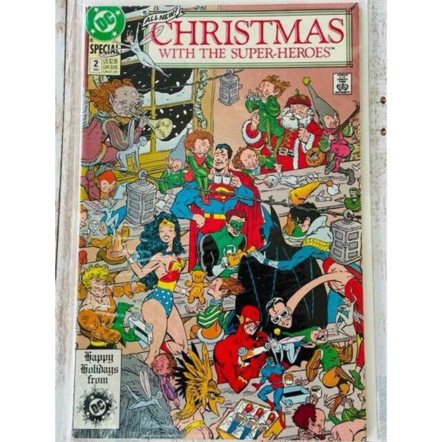 1989 DC Comics- Christmas with the Super-Heroes #2 Comic Book