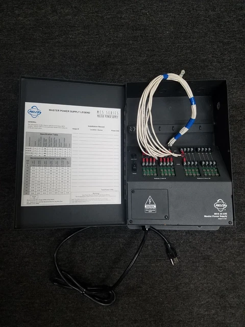 PELCO (Model: MCS16-10E) 120AC/384W Master Power Supply