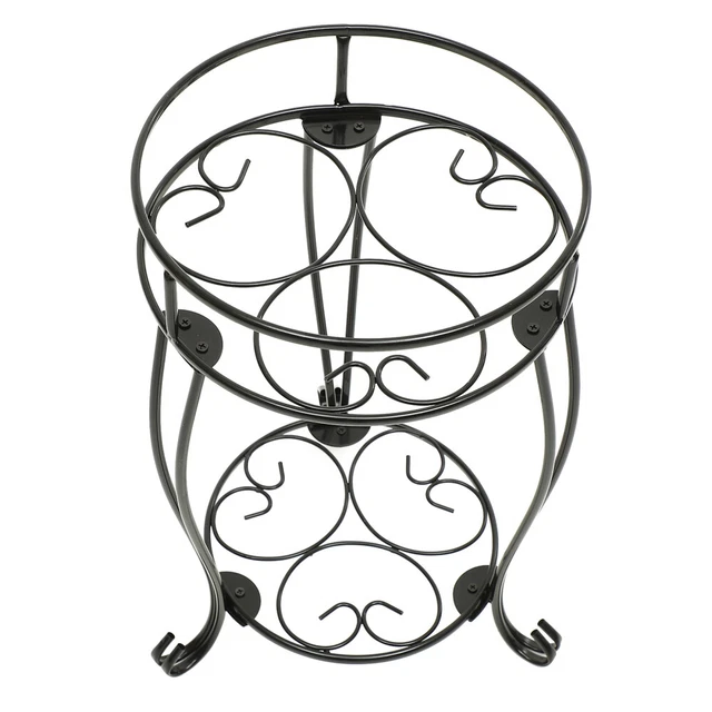 Scaffale Da Esterno Chiudibile In Ferro Battuto Bianco Con 3 Ripiani - Foto 4